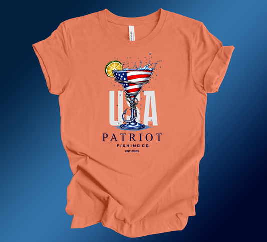 PATRIOT MARGARITA GLASS SHORT SLEEVE TEE