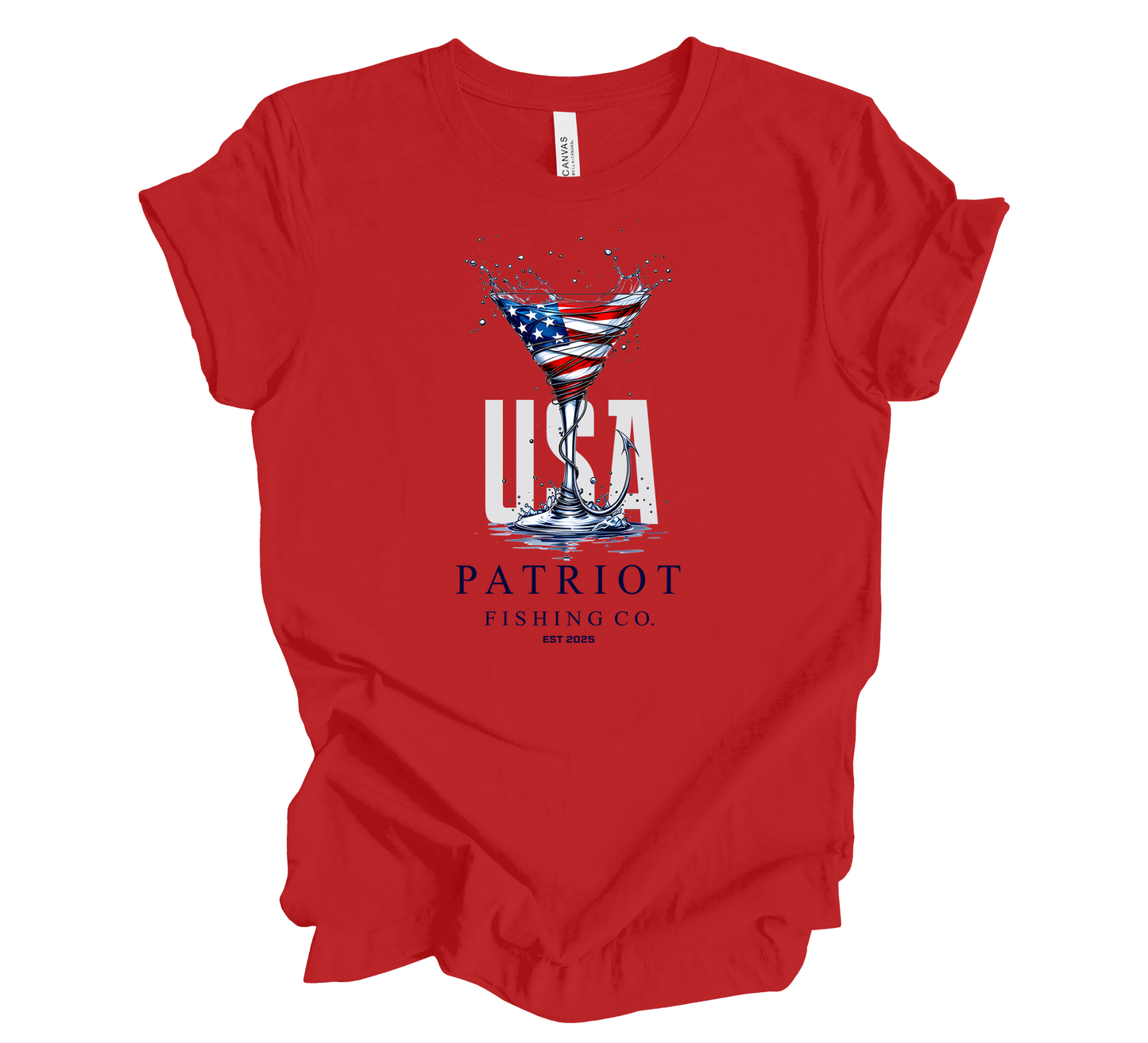 PATRIOT MARTINI GLASS SHORT SLEEVE TEE