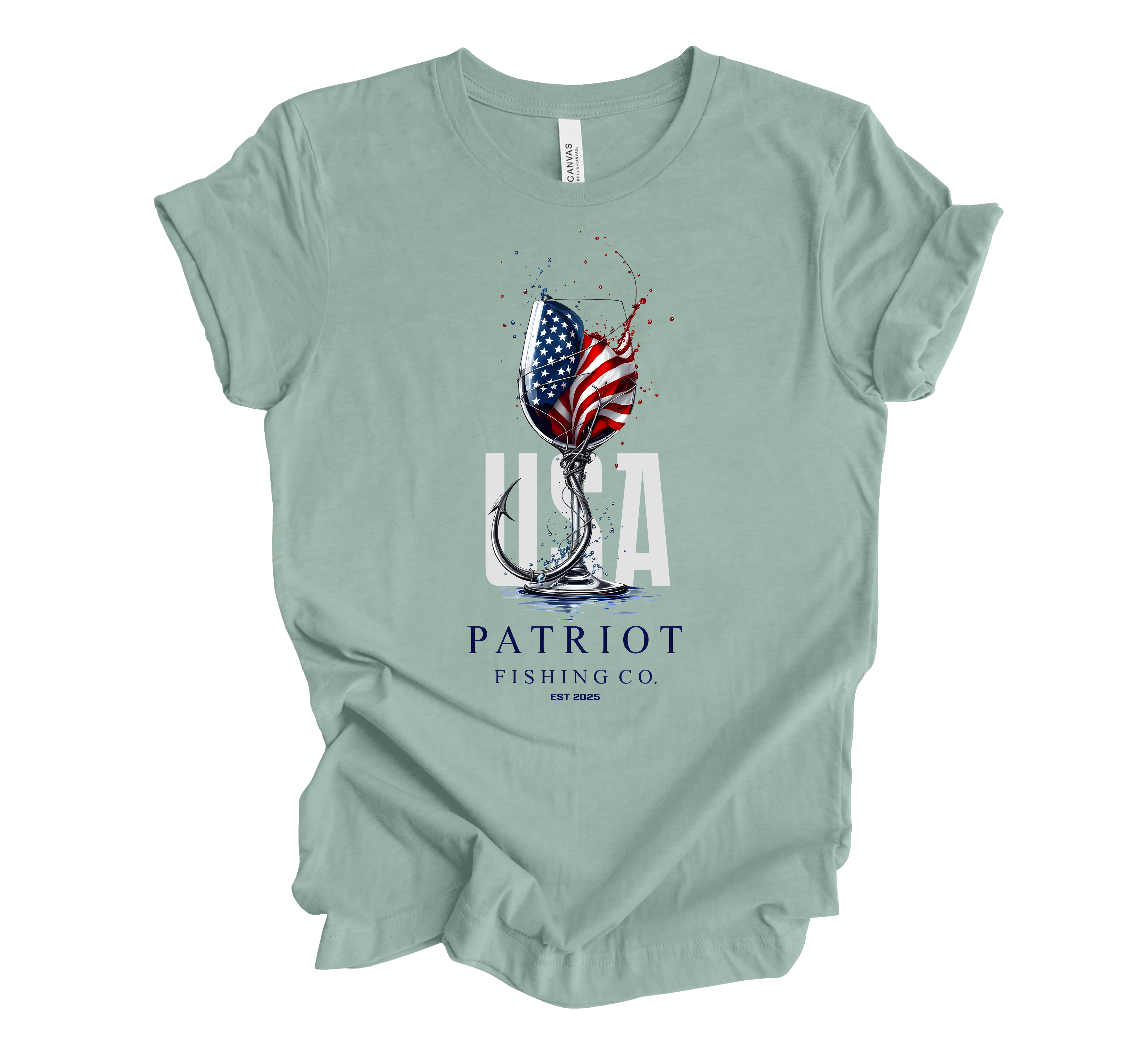 PATRIOT WINE GLASS SHORT SLEEVE TEE