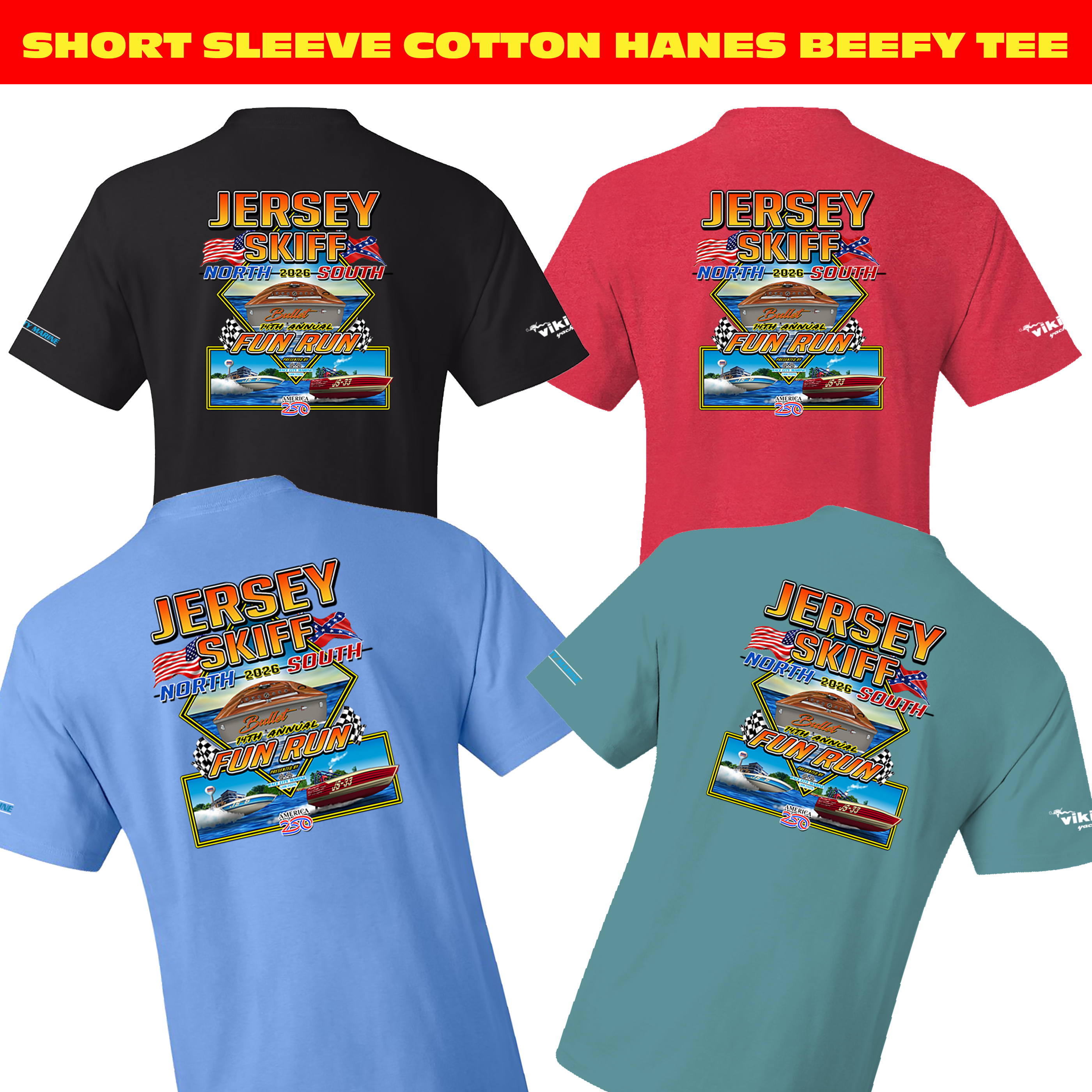 JERSEY SKIFF HANES SHORT SLEEVE TEE