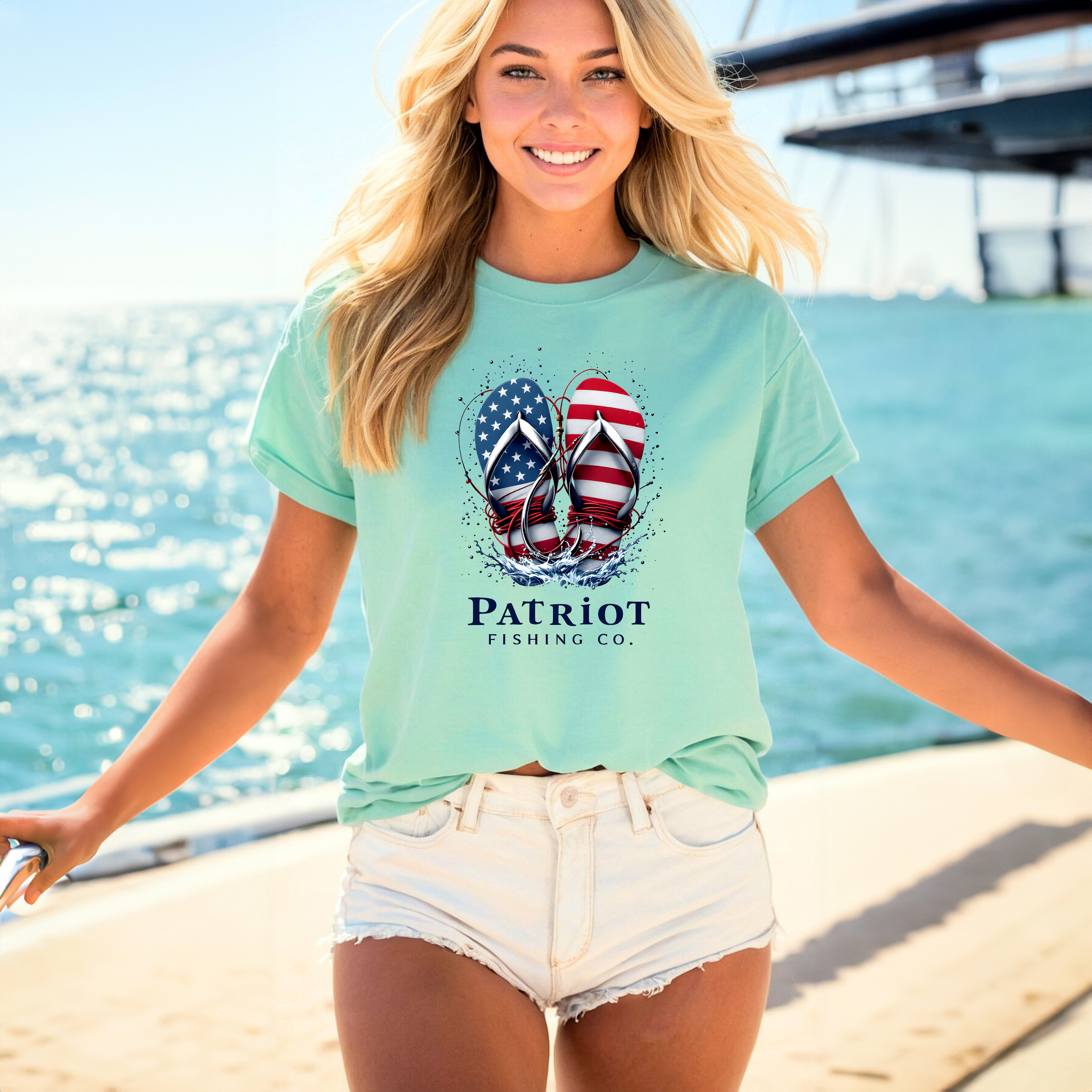 PATRIOT FLIP FLOPS SHORT SLEEVE TEE