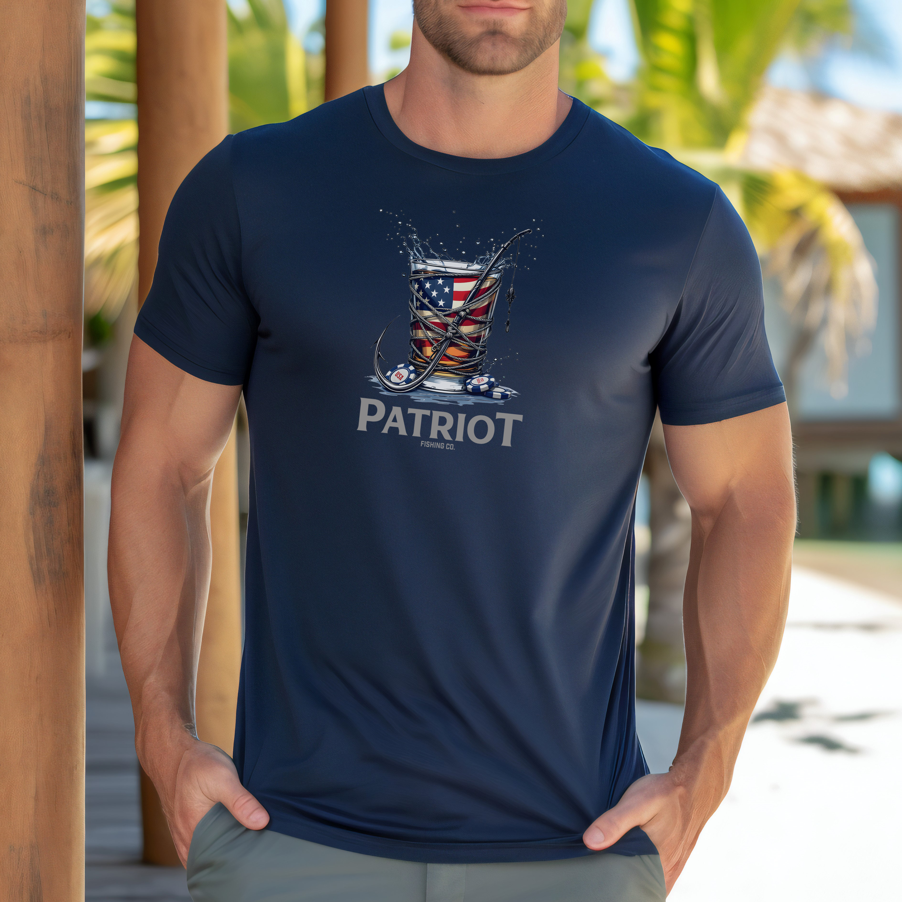 PATRIOT POKER NIGHT SHORT SLEEVE TEE