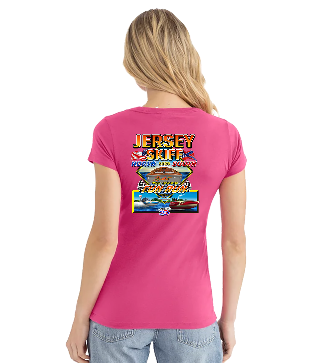 LADIES NEXT LEVEL V-NECK TEE