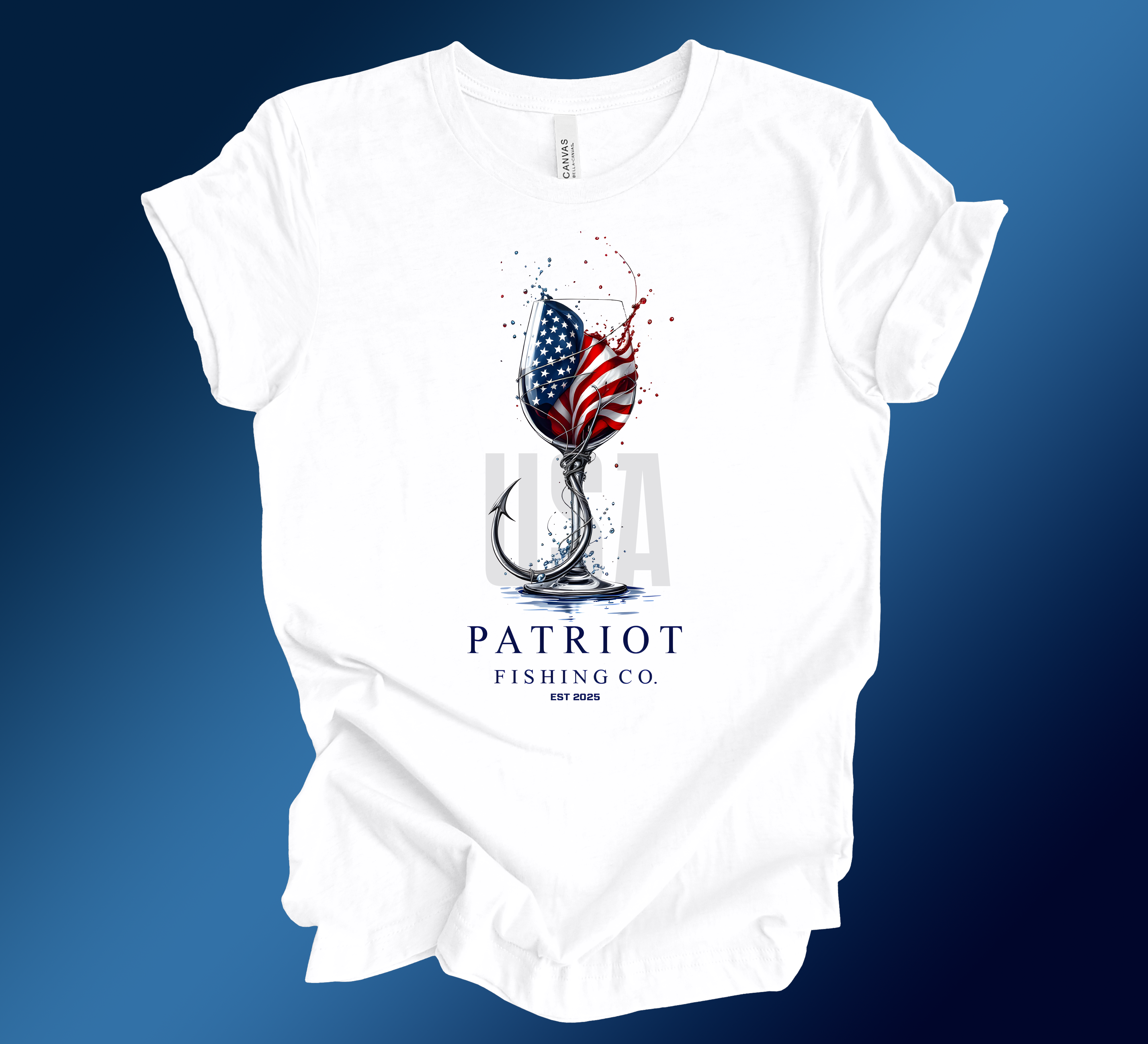 PATRIOT WINE GLASS SHORT SLEEVE TEE