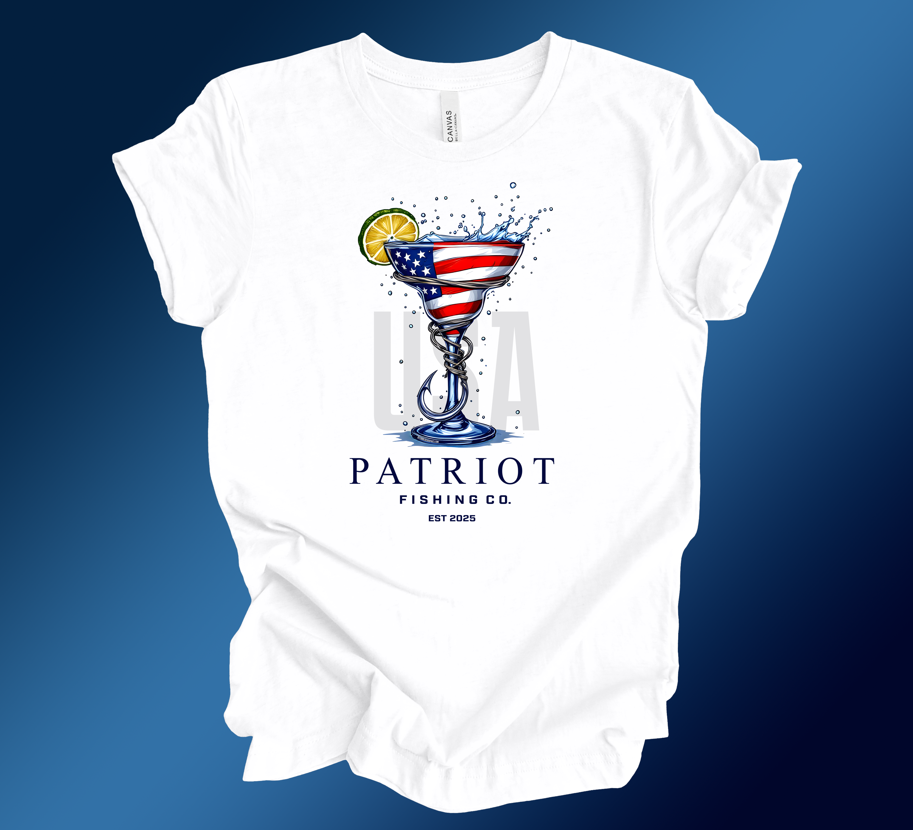 PATRIOT MARGARITA GLASS SHORT SLEEVE TEE