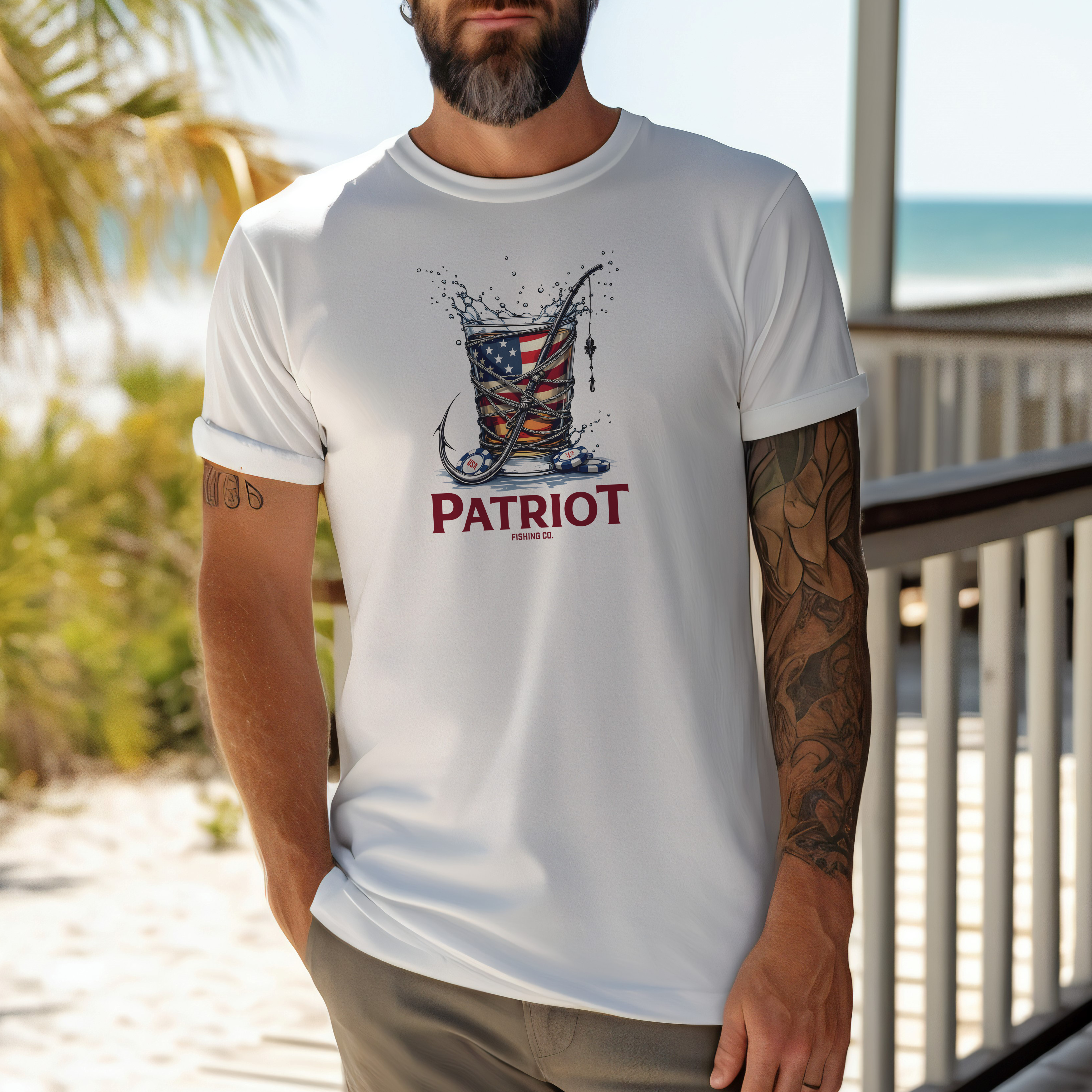 PATRIOT POKER NIGHT SHORT SLEEVE TEE