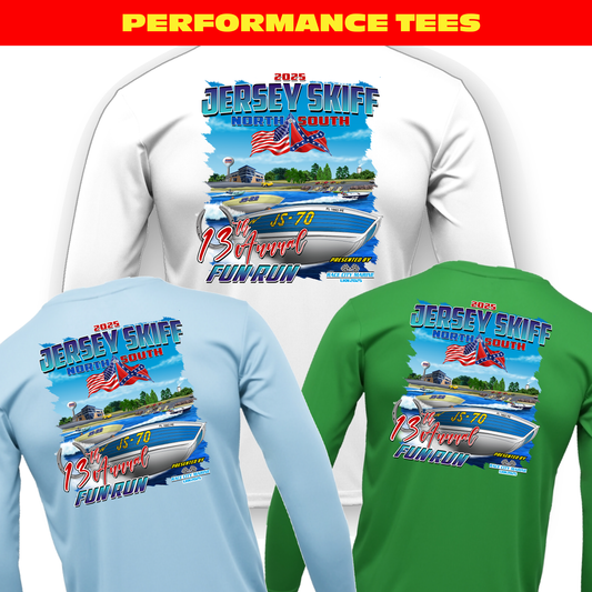 JERSEY SKIFF LS BAW PERFORMANCE TEE