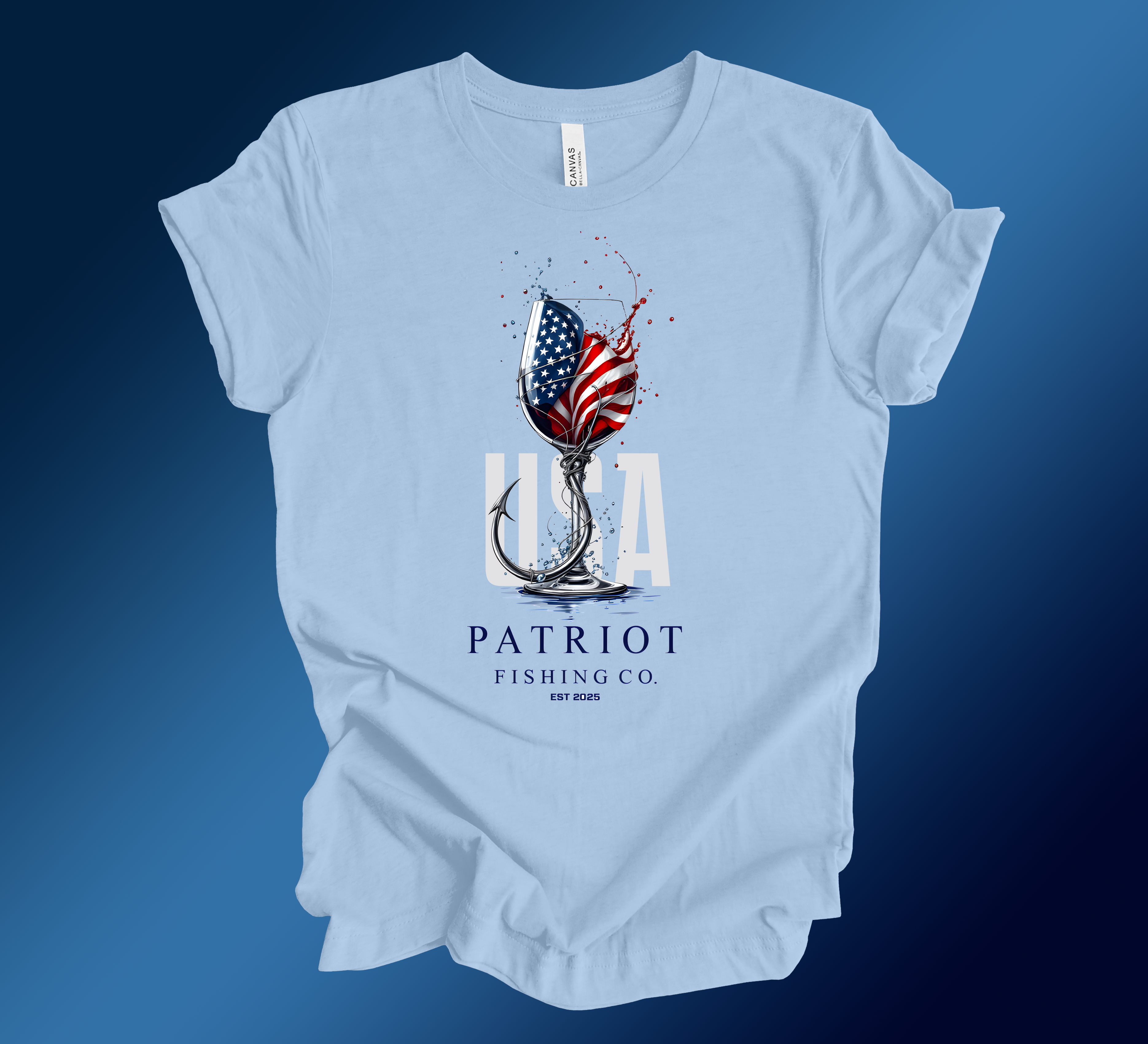 PATRIOT WINE GLASS SHORT SLEEVE TEE