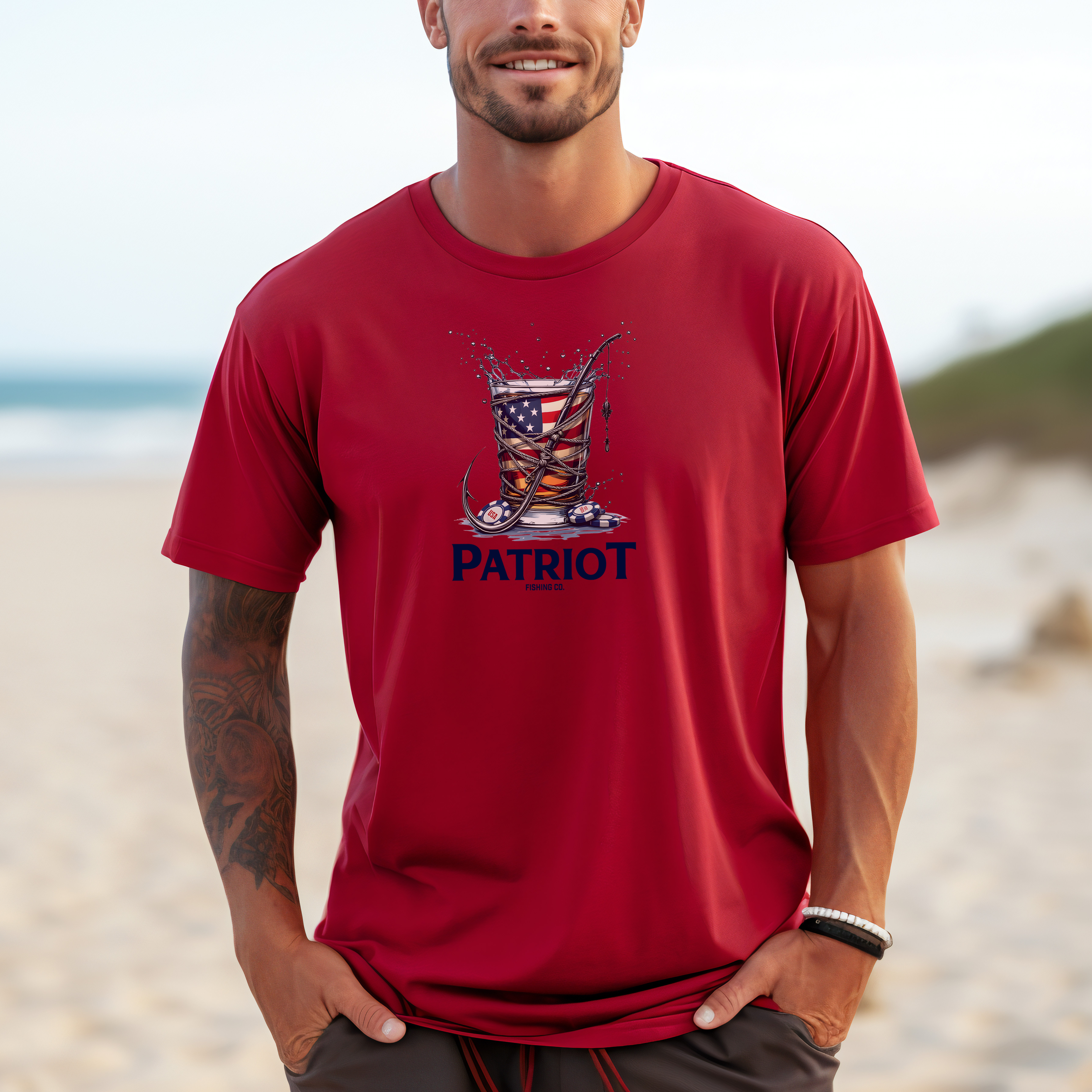PATRIOT POKER NIGHT SHORT SLEEVE TEE